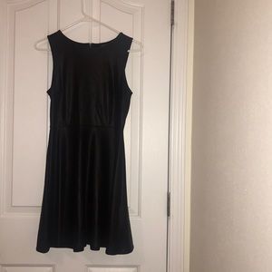 Forever 21 black dress- leather type